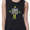 I Like To Lift Lifting Is My Favorite Womens Black Crop Top