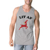 Lit Af Mens Grey Tank Top