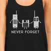 Never Forget Womens Black Tank Top