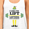 I Like To Lift Lifting Is My Favorite Womens White Tank Top