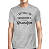 Officially Promoted To Grandpa Mens Grey Shirt