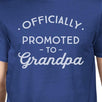 Officially Promoted To Grandpa Mens Royal Blue Shirt