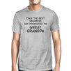 Only The Best Grandpas Get Promoted To Great Grandpa Mens Grey Shirt