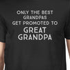 Only The Best Grandpas Get Promoted To Great Grandpa Mens Black Shirt