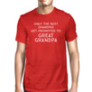 Only The Best Grandpas Get Promoted To Great Grandpa Mens Red Shirt