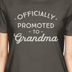 Officially Promoted To Grandma Womens Dark Grey Shirt