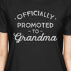 Officially Promoted To Grandma Womens Black Shirt