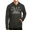 Only The Best Grandpas Get Promoted To Great Grandpa Dark Grey Hoodie