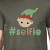 Hashtag Selfie Elf Mens Dark Grey Shirt