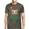 Merry Corgmas Corgi Mens Dark Grey Shirt