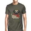 Merry Pugmas Pug Mens Dark Grey Shirt