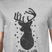 Make It Rein Vintage Reindeer Mens Grey Shirt