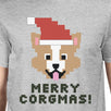 Merry Corgmas Corgi Mens Grey Shirt