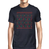 My Ugly Sweater Pattern Mens Navy Shirt