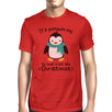 It's Penguin-Ing To Look A Lot Like Christmas Mens Red Shirt