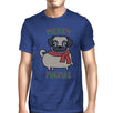 Merry Pugmas Pug Mens Royal Blue Shirt