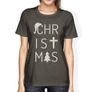 Christmas Letters Womens Dark Grey Shirt