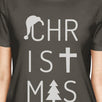 Christmas Letters Womens Dark Grey Shirt