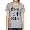 Christmas Letters Womens Grey Shirt