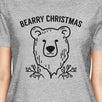 Bearry Christmas Bear Womens Grey Shirt