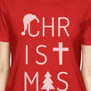 Christmas Letters Womens Red Shirt