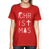 Christmas Letters Womens Red Shirt