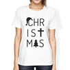 Christmas Letters Womens White Shirt