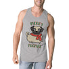 Merry Pugmas Pug Mens Grey Tank Top