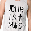 Christmas Letters Mens White Tank Top