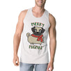 Merry Pugmas Pug Mens White Tank Top