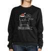 Meowy Catmas Santa Cat Is Coming Black Sweatshirt