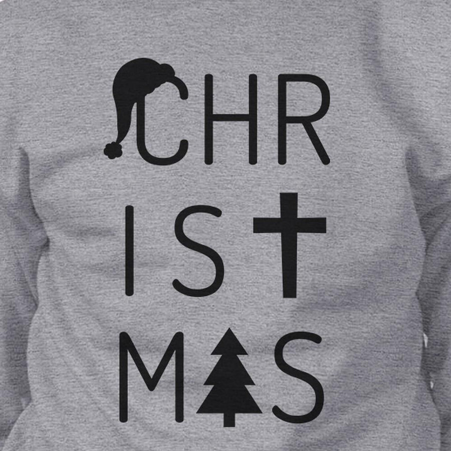 Christmas Letters Grey Sweatshirt