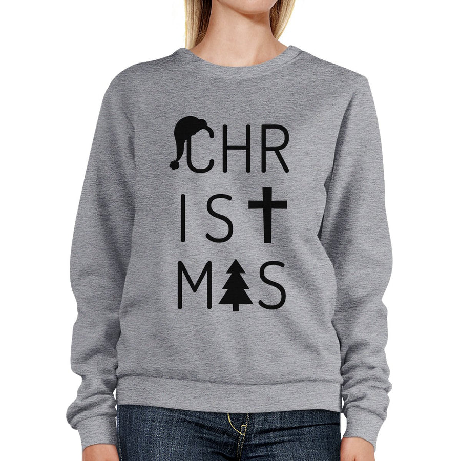 Christmas Letters Grey Sweatshirt