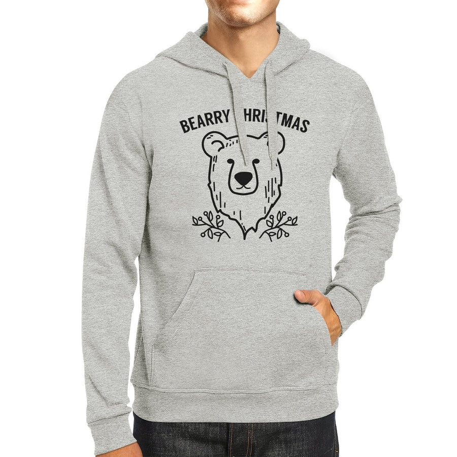 Bearry Christmas Bear Grey Hoodie