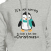 It's Penguin-Ing To Look A Lot Like Christmas Grey Hoodie