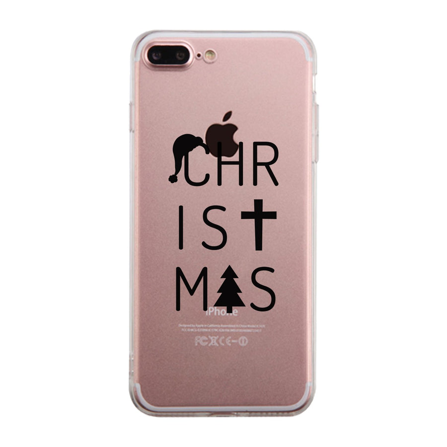 Christmas Letters Clear Phone Case