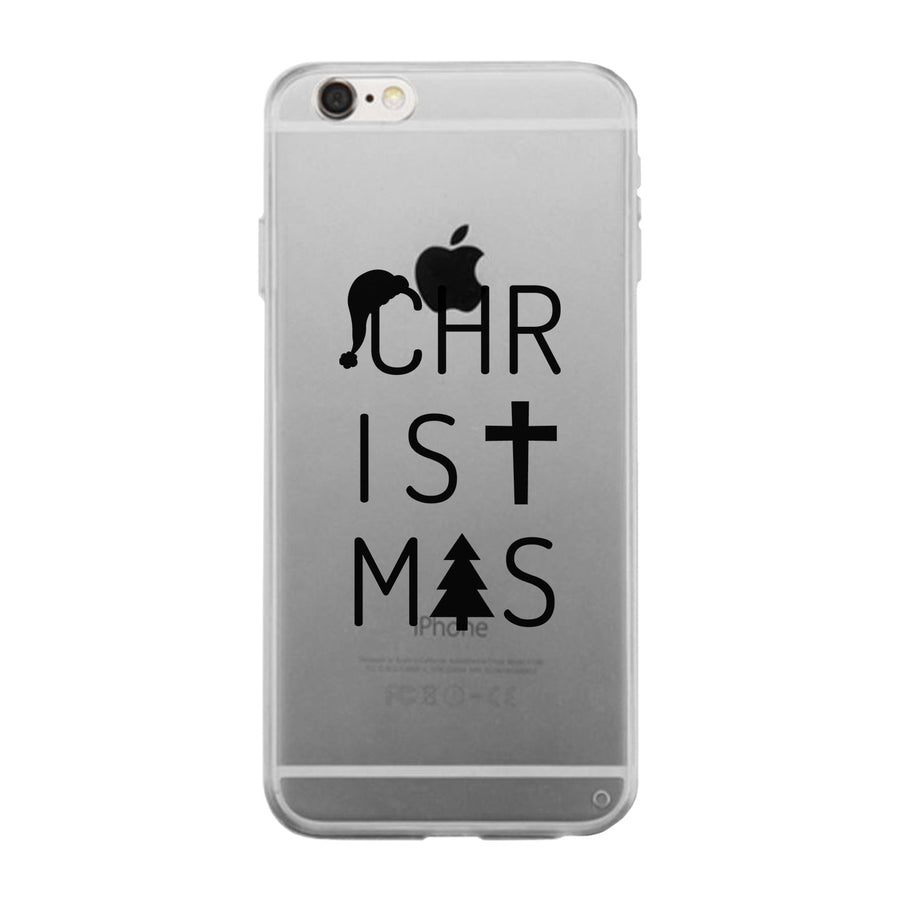 Christmas Letters Clear Phone Case