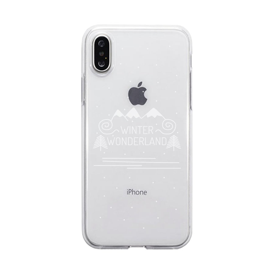 Winter Wonderland Clear Phone Case