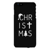 Christmas Letters Black Phone Case