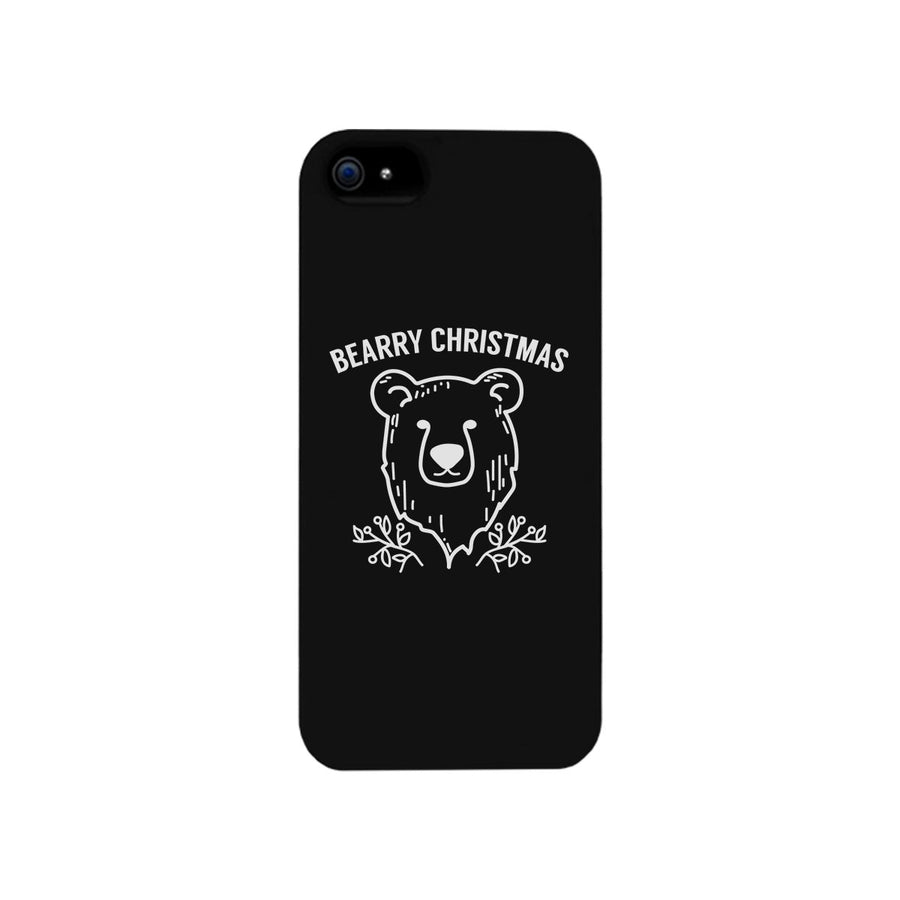 Bearry Christmas Bear Black Phone Case