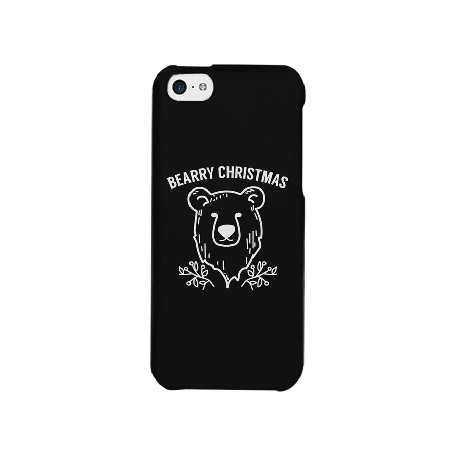 Bearry Christmas Bear Black Phone Case