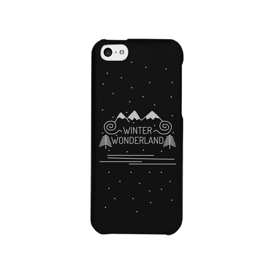 Winter Wonderland Black Phone Case