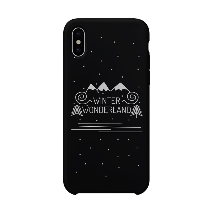 Winter Wonderland Black Phone Case