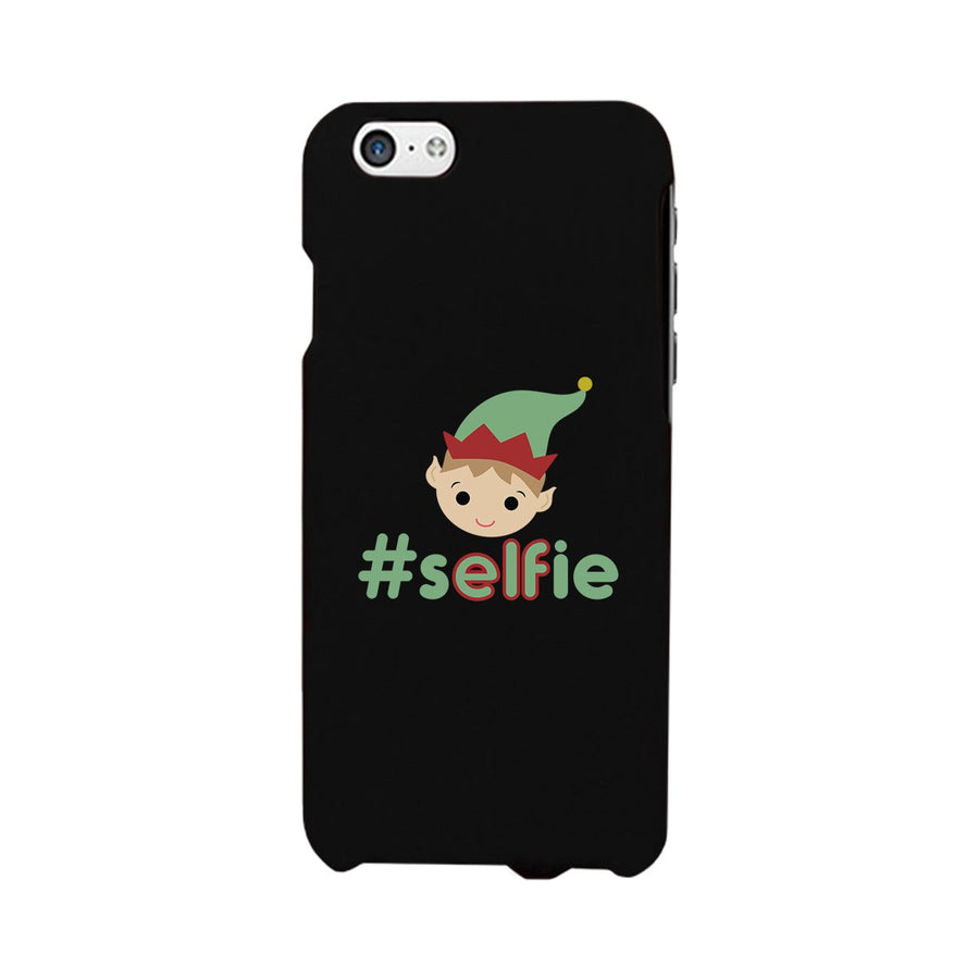 Hashtag Selfie Elf Black Phone Case