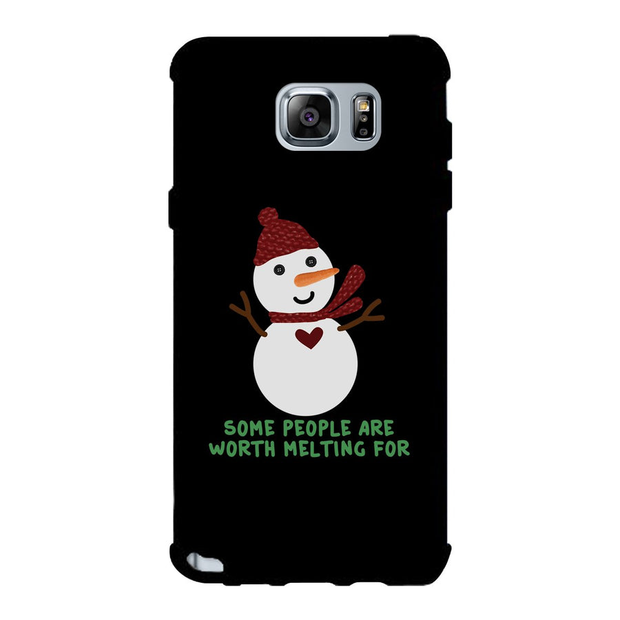 Some People Are Worth Melting For Snowman Black Phone Case