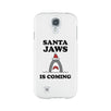 Santa Jaws Is Coming White Phone Case