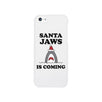 Santa Jaws Is Coming White Phone Case