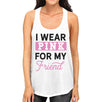 I Wear Pink For My Friend Womens Tank Top