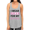 I Wear Pink For My Grandma Womens Tank Top