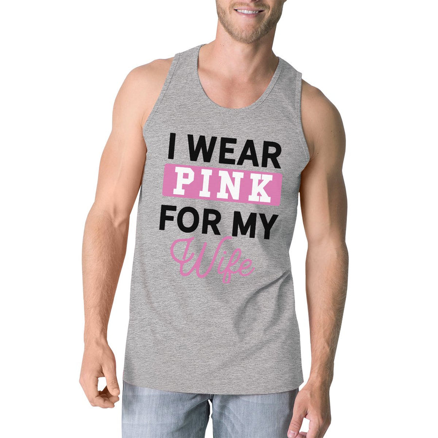 I Wear Pink For My Wife Mens Tank Top